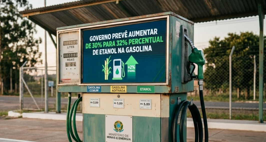 Governo estuda elevar mistura de etanol na gasolina de 30% para até 32%