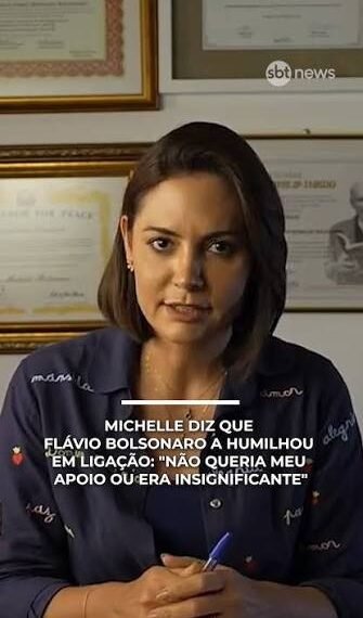 Michelle Bolsonaro diz que Flávio a humilhou em ligação e acusa filhos de Bolsonaro de agirem de forma coordenada contra ela