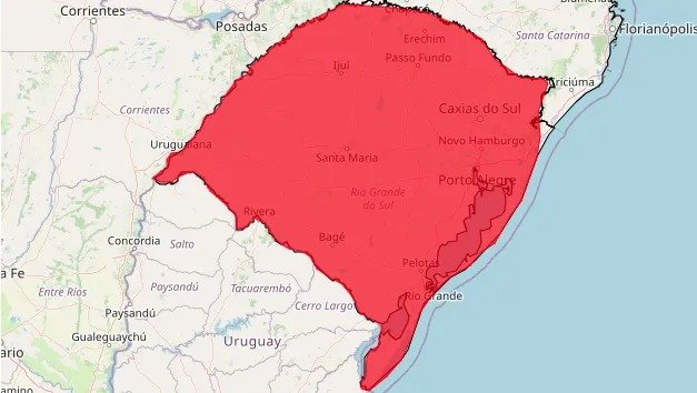 Defesa Civil decreta emergência em 17 municípios do RS após temporais de julho