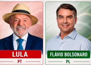 Lula e Flávio Bolsonaro pesquisa