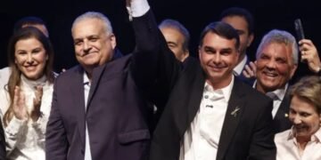 Alfredo Gaspar e Flávio Bolsonaro