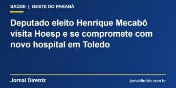 Deputado federal eleito Henrique Mecabô em visita à Hoesp, em Toledo