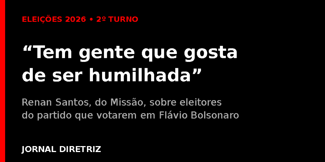 Frase de Renan Santos: "Tem gente que gosta de ser humilhada"